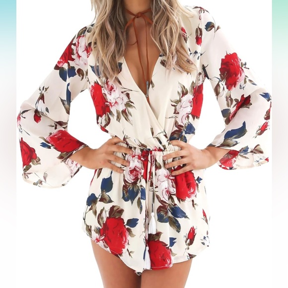 Floral Romper - Picture 3 of 3